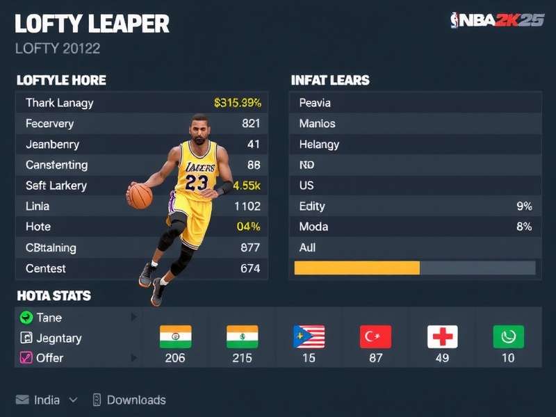 NBA 2K25 Lofty Leaper Downloads in India India Download Stats